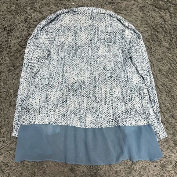 LOGO Lori Goldstein Open Front Cardigan Size Small - Picture 7 of 7